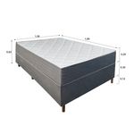 Colchão Casal Molas Ensacadas Elegancia + Base 138x188x50 Bom Pastor Imagem 5