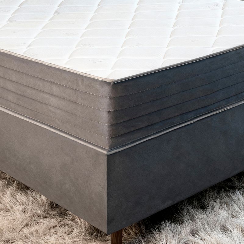 Colchão King Molas Ensacadas Elegancia + Base 193x203x62 Bom Pastor Imagem 3