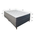 Colchão King Molas Ensacadas Elegancia + Base 193x203x62 Bom Pastor Imagem 5