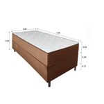 Colchão Solteiro Molas Ensacadas Royal + Base 088x188x62 Bom Pastor Imagem 5