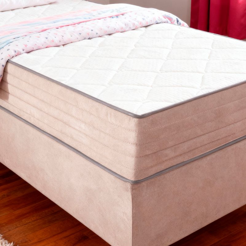 Colchão Solteiro Molas Ensacadas Aurora + Base 088x188x62 Bom Pastor Imagem 3