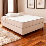 Colchão Queen Molas Ensacadas Aurora + Base 158x198x62 Bom Pastor Imagem 1