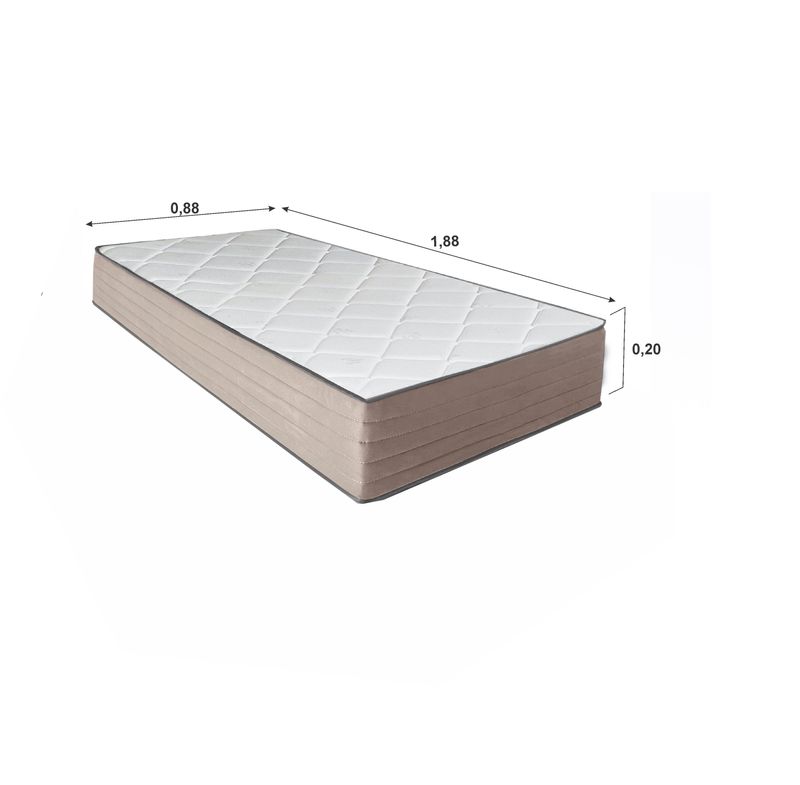 Colchão Solteiro Molas Ensacadas Aurora 088x188x20 Bom Pastor Imagem 4