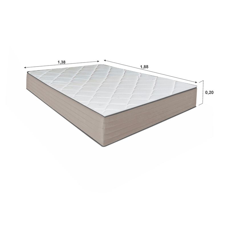 Colchão Casal Molas Ensacadas Aurora 138x188x20 Bom Pastor Imagem 5