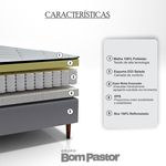 Colchão Casal Molas Ensacadas Vittoria + Base 138x188x62 Bom Pastor Imagem 6