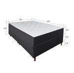 Colchão King Molas Ensacadas Vittoria + Base 193x203x62 Bom Pastor Imagem 5