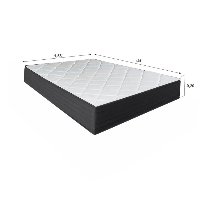 Colchão Queen Molas Ensacadas Vittoria 158x198x20 Bom Pastor Imagem 5