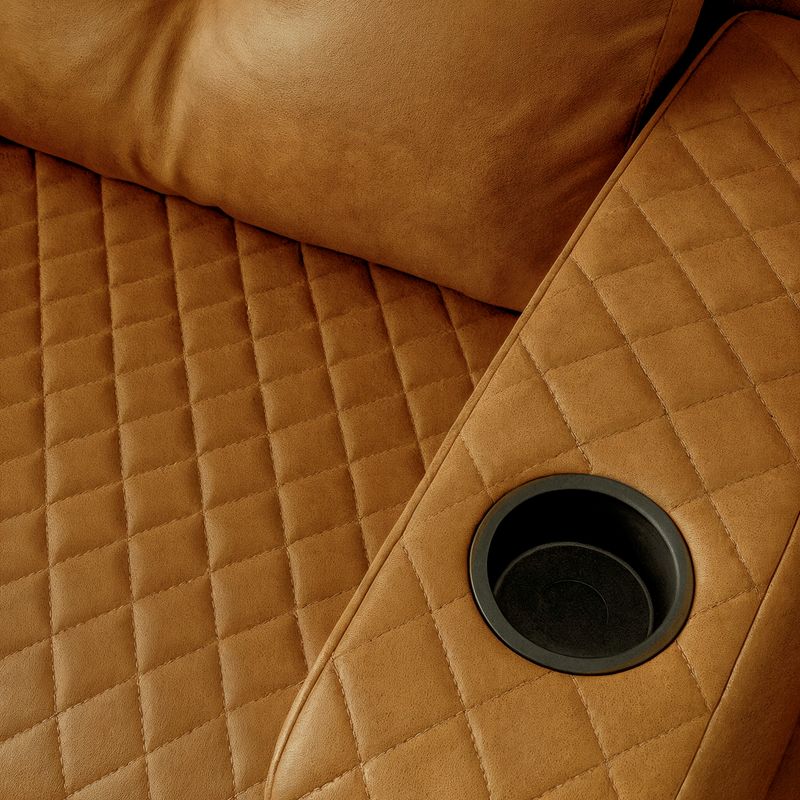 Sofá 3 Lugares Essenza Living  Bom Pastor Caramelo Imagem 4