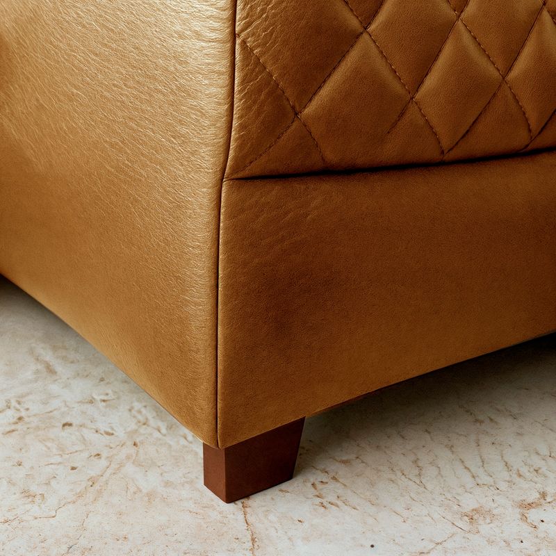 Sofá 3 Lugares Essenza Living  Bom Pastor Caramelo Imagem 8