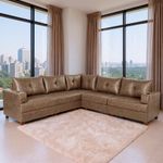 Sofá 5 Lugares 2,57x2,57m Canto Essenza Luxo Bom Pastor Castor Imagem 1