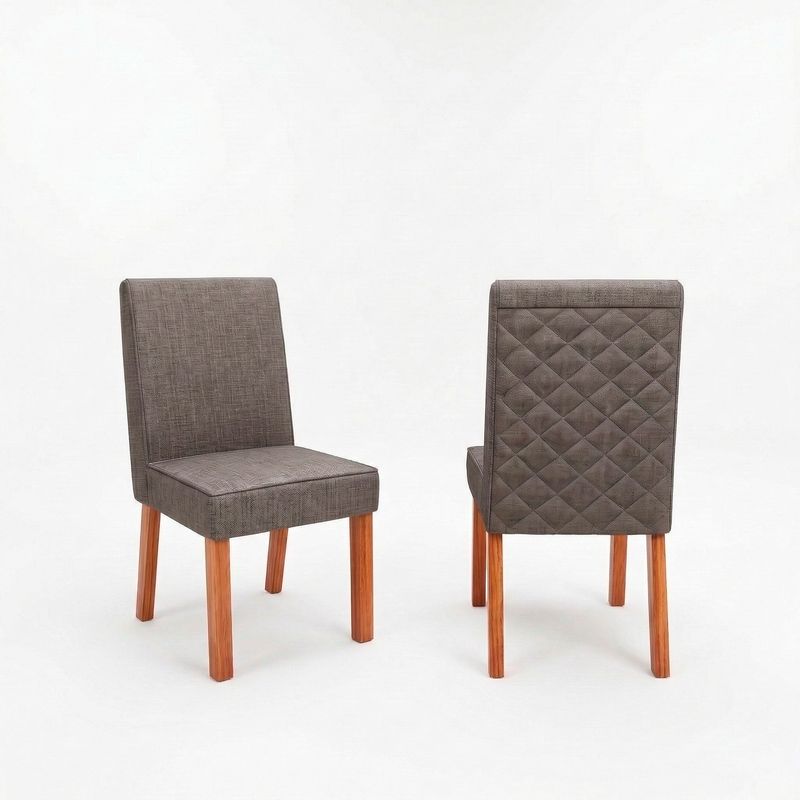 Sala de Jantar 130x90 Mavie MDF/Vidro Off 4 Cadeiras Bom Pastor COM VIDRO-OFF WHITE/TEC-3029 TP-BD-OFF/BS-NATURALE Imagem 1