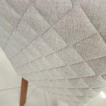 Sala de Jantar 180x90 Mavie MDF/Vidro 6 Cadeiras Bom Pastor COM VIDRO-OFF WH/TEC-3011/3031 TP-BD-OFF/BS-NATURALE Imagem 5