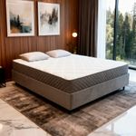Colchão Casal Molas Ensacadas Rivoli + Base 138x188x72 Bom Pastor 138X188X55 M BCO(514-1/2029(VG-1449 Imagem 2