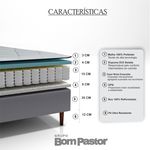 Colchão Queen Molas Ensacadas Rivoli + Base 158x198x72 Bom Pastor Imagem 5