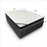 Colchão King Molas Ensacadas Turim + Base 193x203x72 Bom Pastor 193X203X55 M BCO(CIR/2040/2036(HOR2-1380 Imagem 2