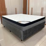 Colchão King Molas Ensacadas Turim + Base 193x203x72 Bom Pastor 193X203X55 M BCO(CIR/2040/2036(HOR2-1380 Imagem 8