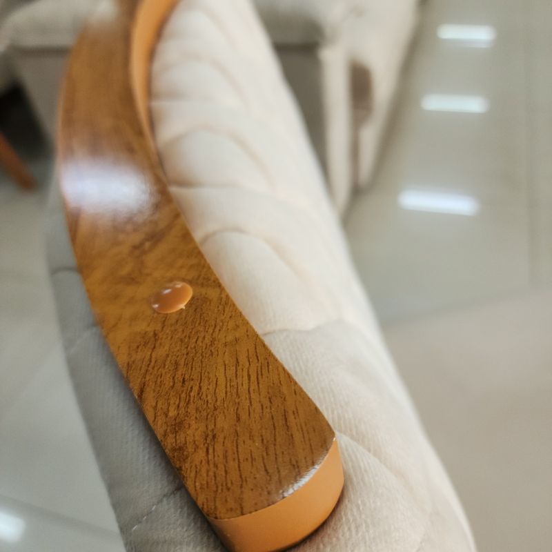 Sala de Jantar 90x90 Agile 4 Viena Cadeiras Veludo Bege Bom Pastor Imagem 5